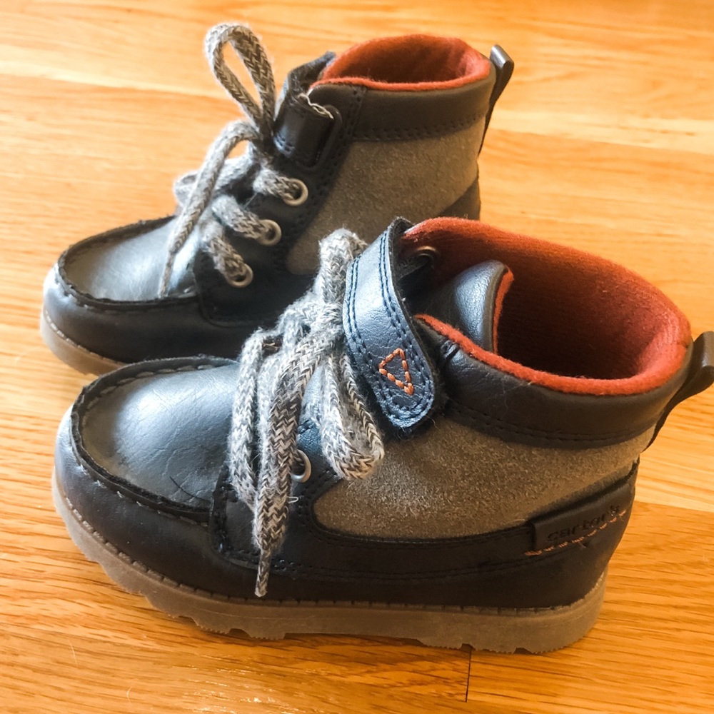 Carters Blue Toddler Boy Boots Size 8